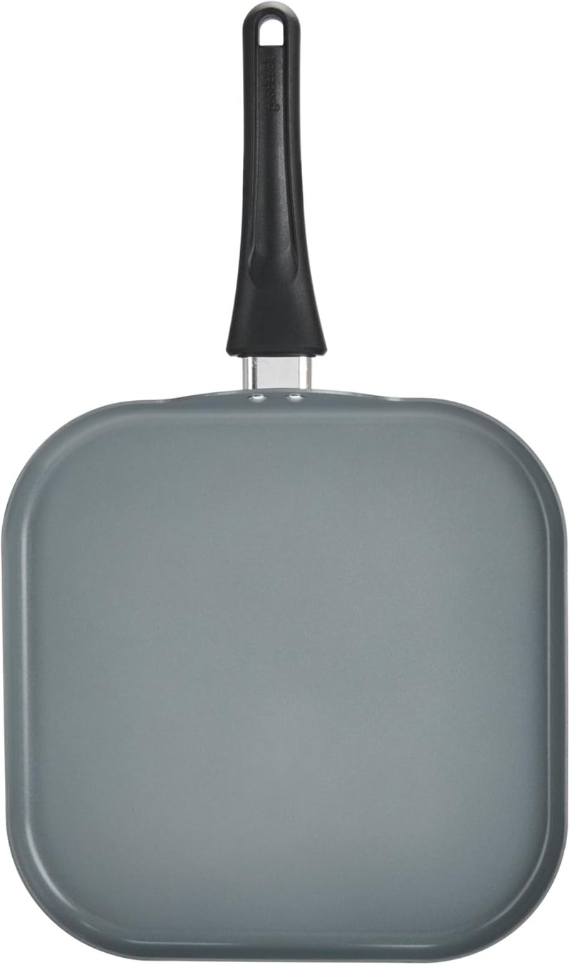 GoodCook Everyday Griddle Pan Ceramic Nonstick Aluminum Construction for Even Heating Non-Toxic PTFE & PFOA Free, 11-Inch, Black - Image 1